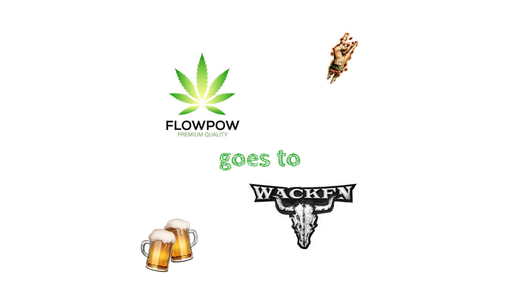 FlowPow und Wacken Logo