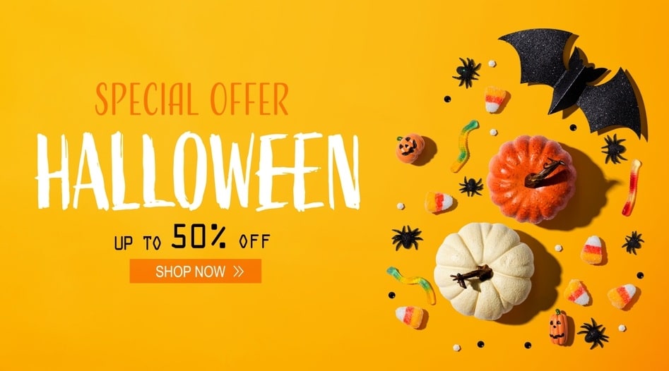 Halloween Sale mit bis zu 50% Nachlass