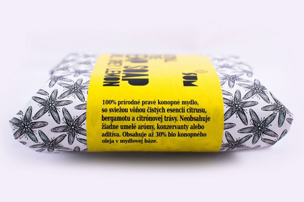 SUM Hemp Soap - Earl Gray Lemon - Natural &amp; True - 80g