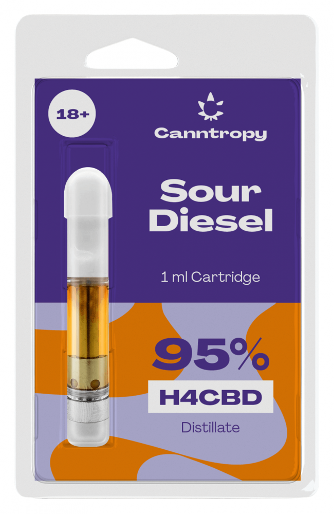 Canntropy H4CBD - Sour Diesel Cartridge - 95% H4CBD - 1ml