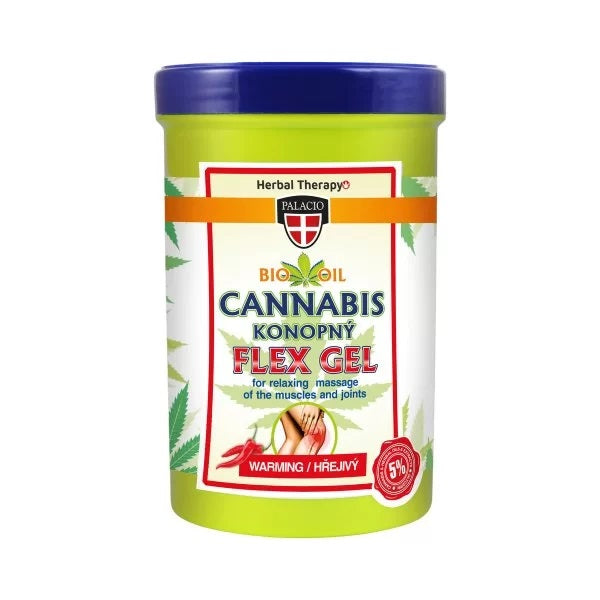 PALACIO Gel FLEX de Masaje de Cannabis (Calentamiento) - 380ml