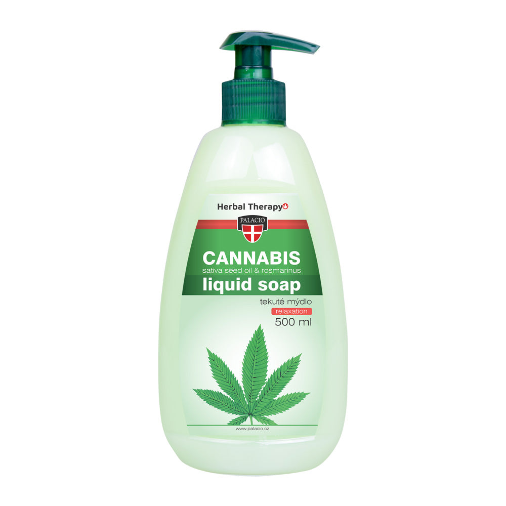 PALACIO Cannabis Rosmarin Flüssigseife mit Pumpe - 500ml