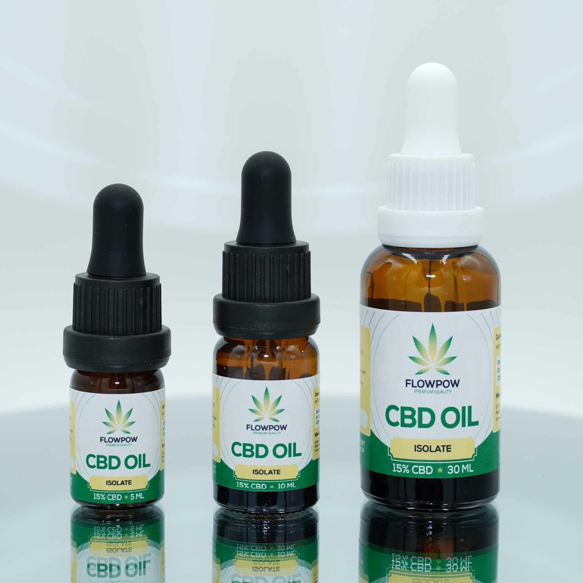 CBD Öl - 15% CBD Isolat - 5ml & 10ml & 30ml Flasche