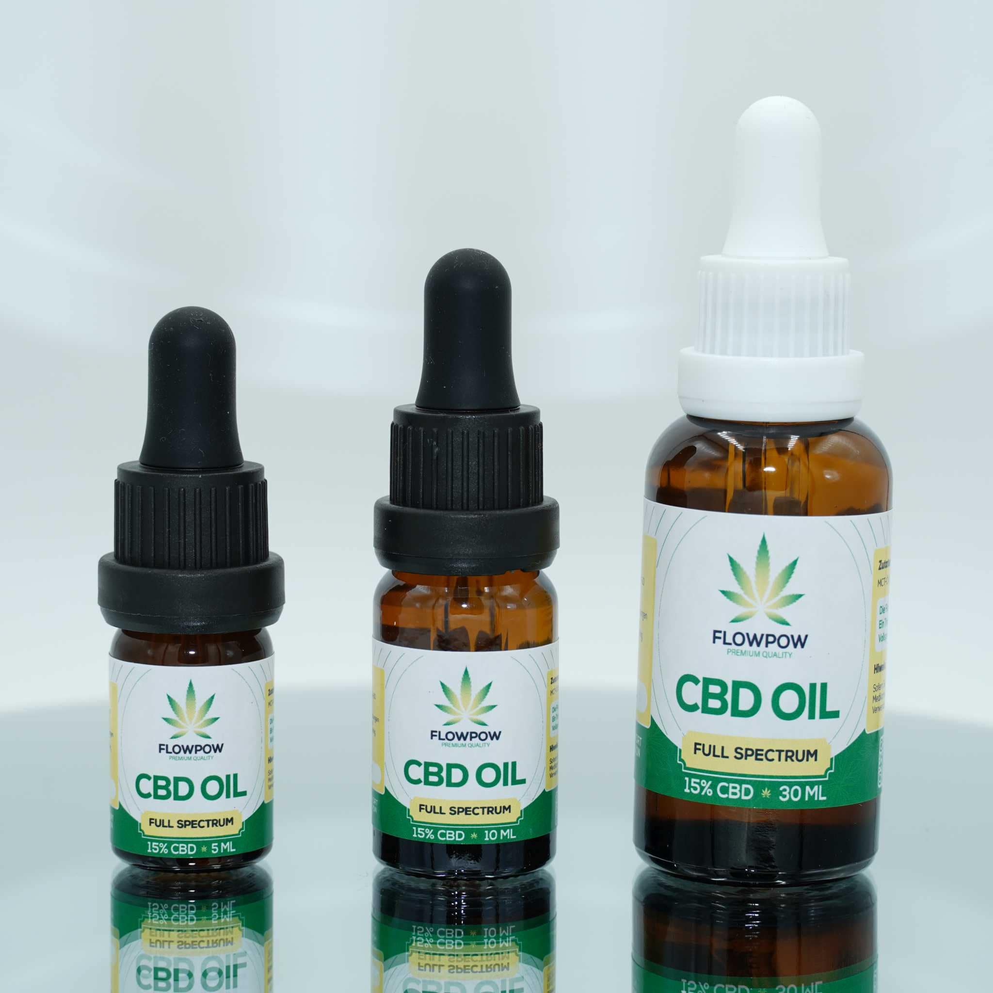 CBD Öl - 15% CBD Vollspektrum - 5ml & 10ml & 30ml Flasche