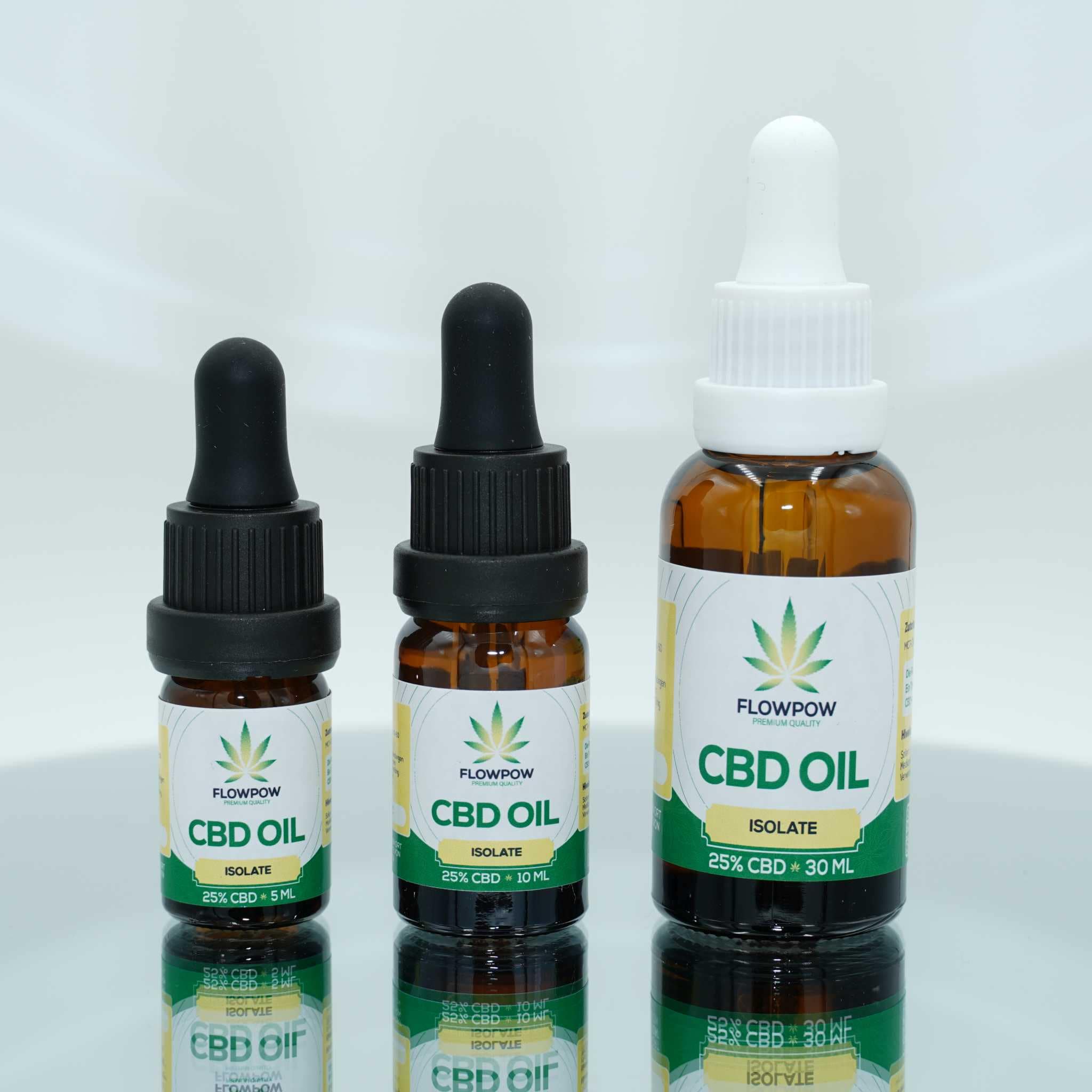 CBD Öl - 25% CBD Isolat - 5ml & 10ml & 30ml Flasche