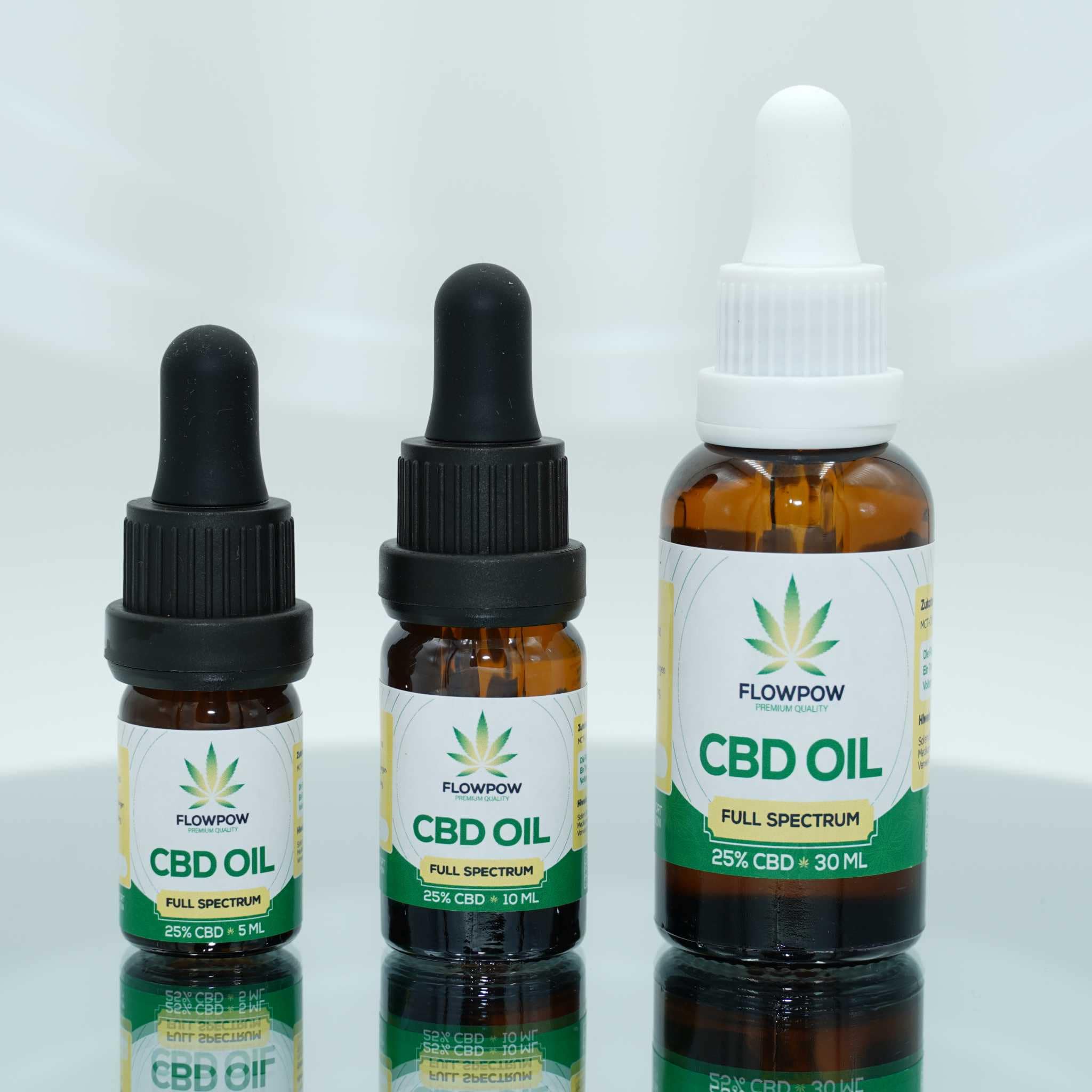 CBD Öl - 25% CBD Vollspektrum - 5ml & 10ml & 30ml Flasche