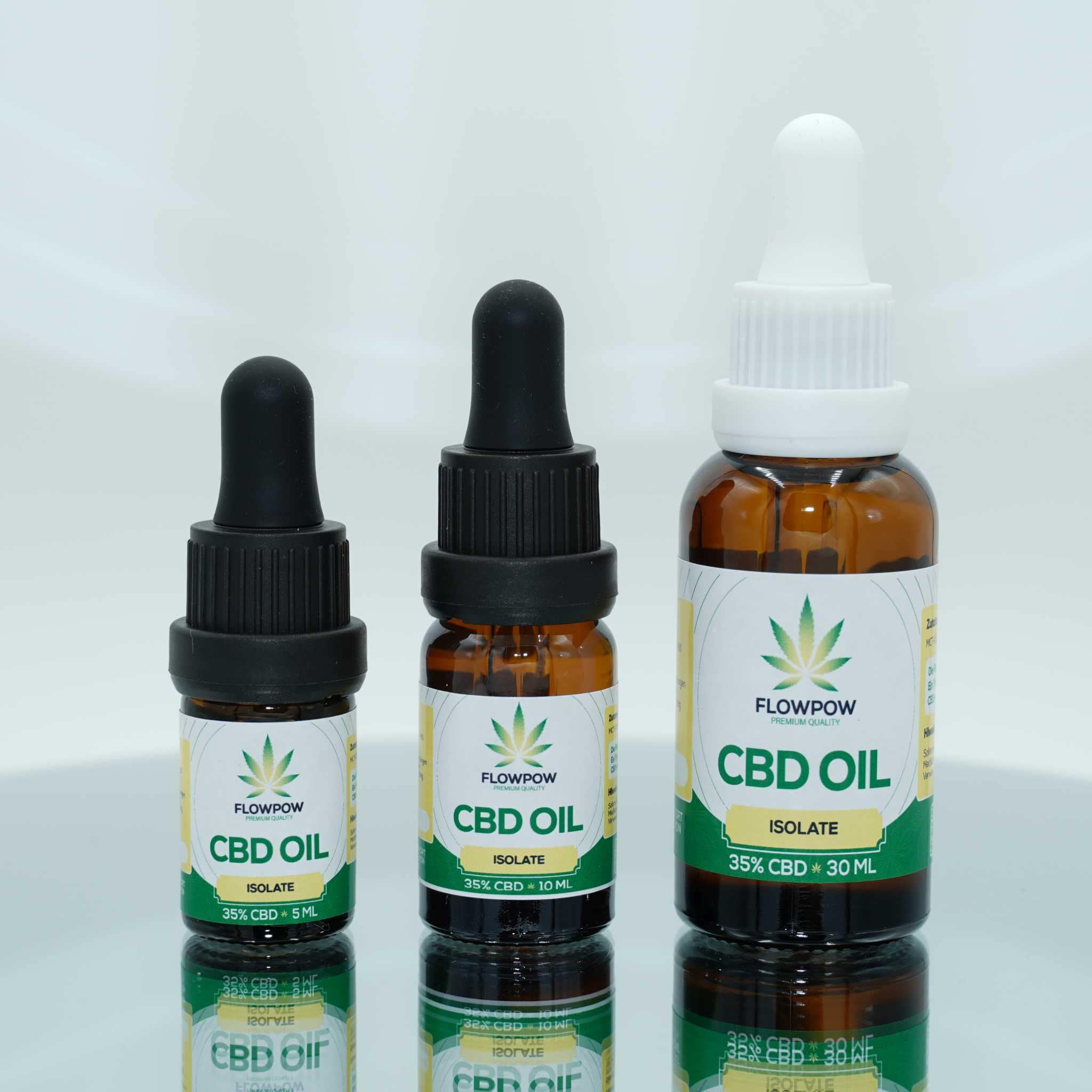 CBD Öl - 35% CBD Isolat - 5ml & 10ml & 30ml Flasche