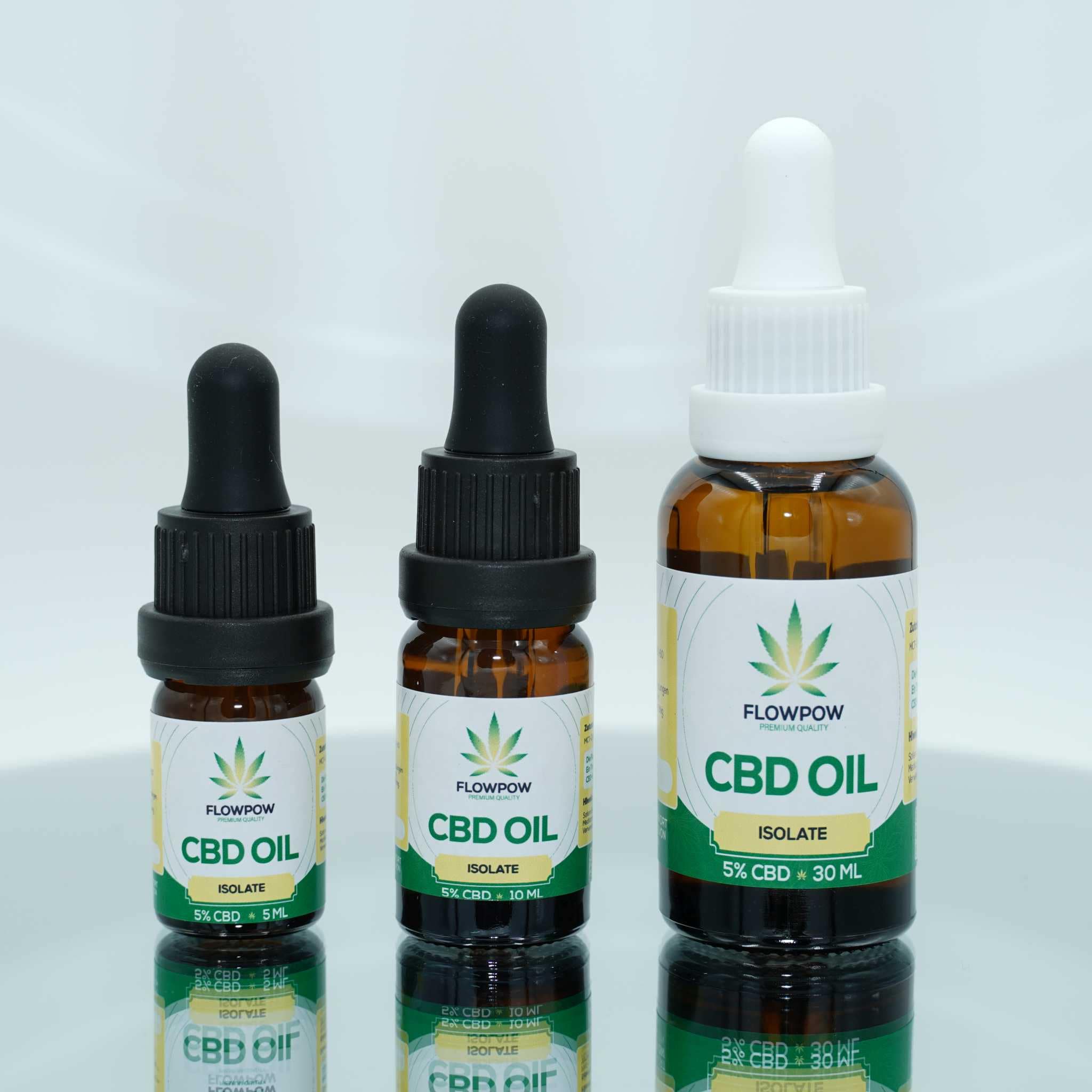 CBD Öl - 5% CBD Isolat - 5ml & 10ml & 30ml Flasche