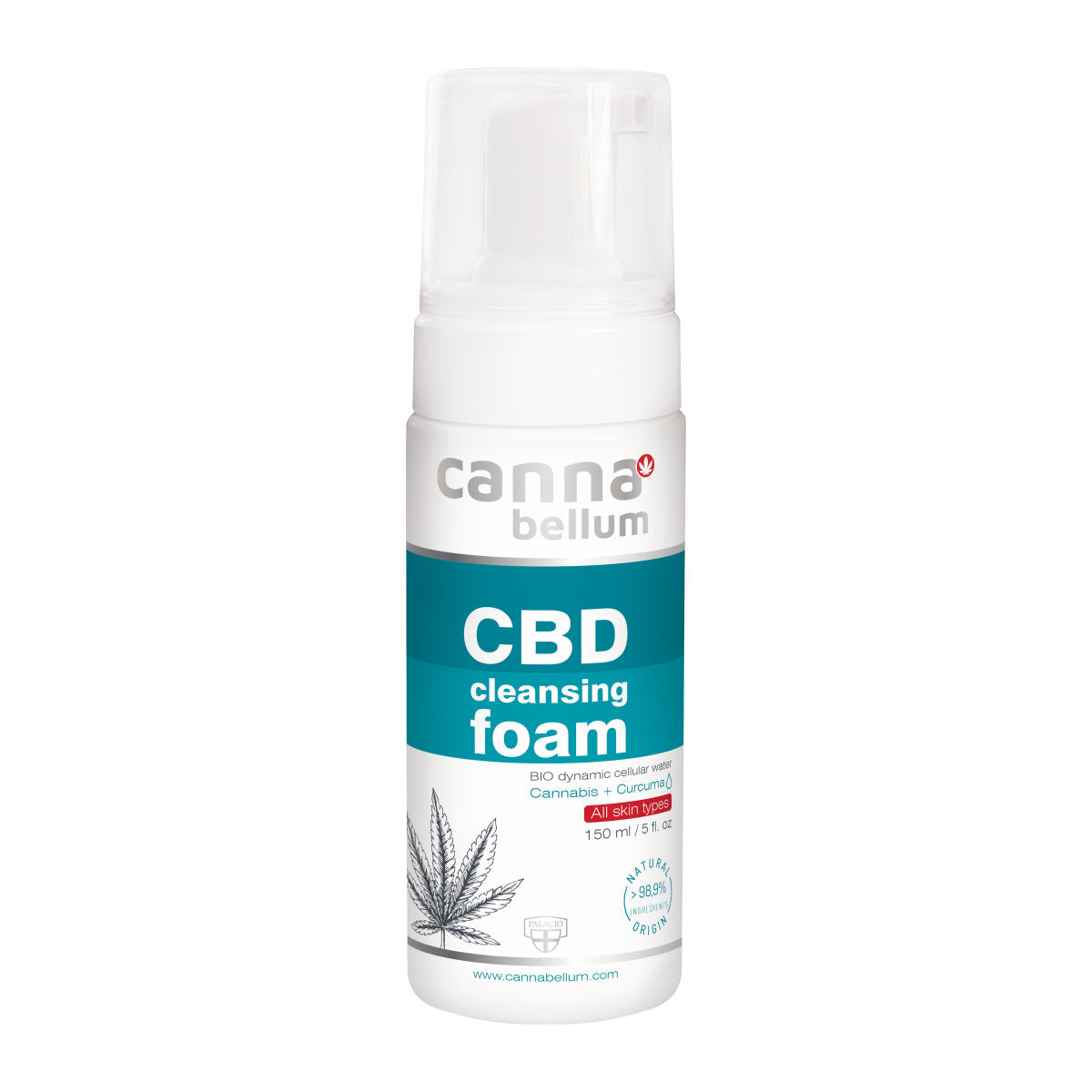 Cannabellum CBD Gesichtsreinigungsschaum - 150ml Verpackung