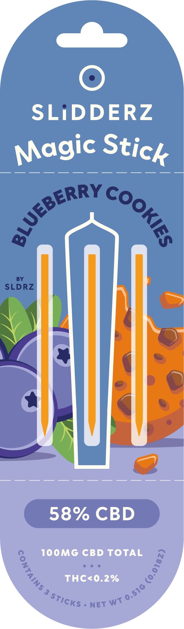 Slidderz Magic Stick Blueberry Cookies 3er Pack