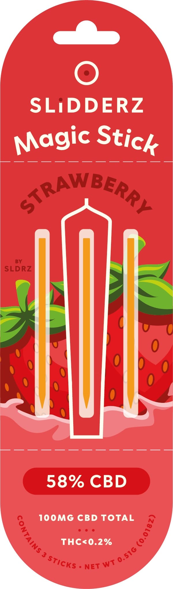 Slidderz Magic Stick Strawberry 3er Pack