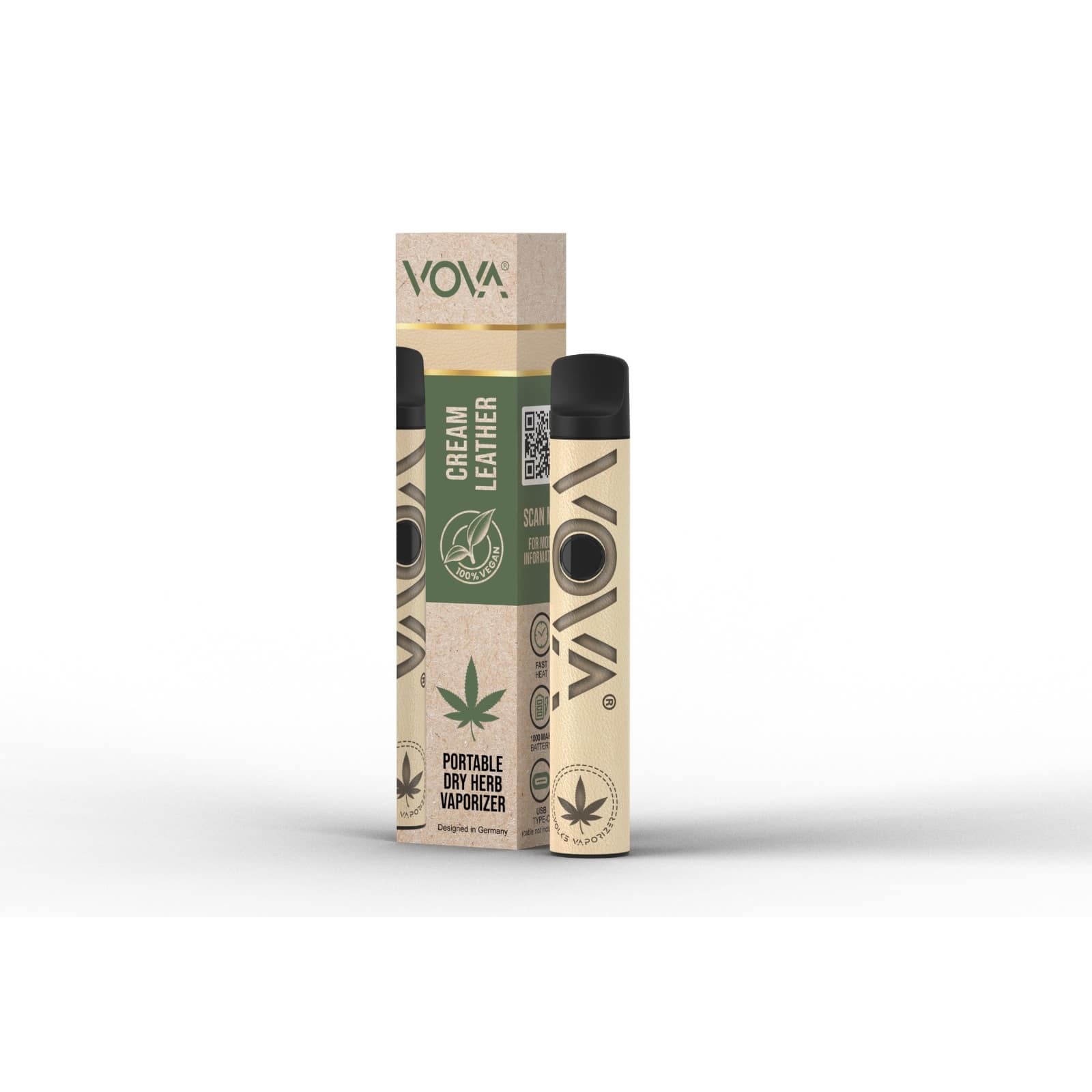 VOVA Vaporizer cremefarbend