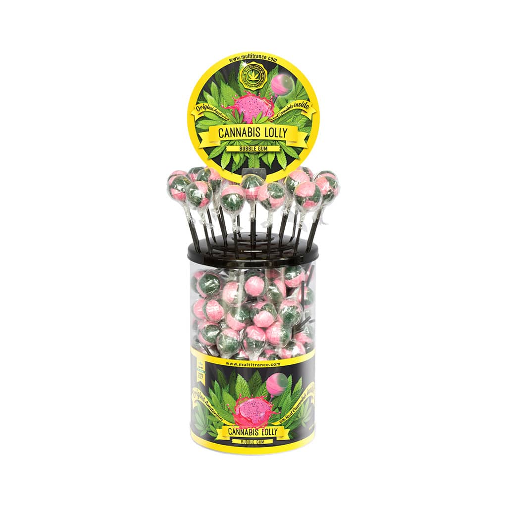 Cannabis Bubble Gum Lollie Großpackung