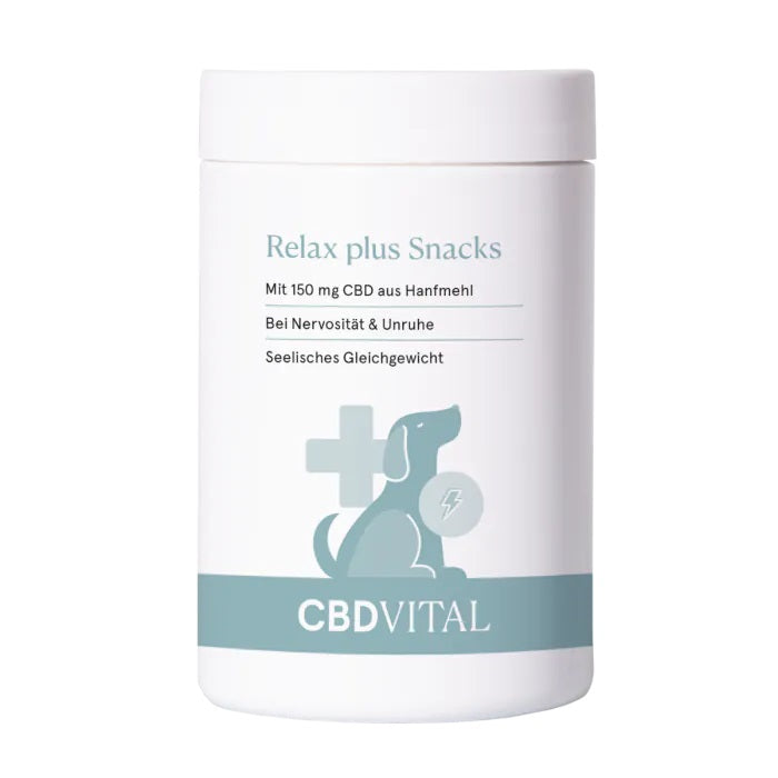 CBD Relax plus Snacks - Perros - Relajación - 150mg CBD - 150g